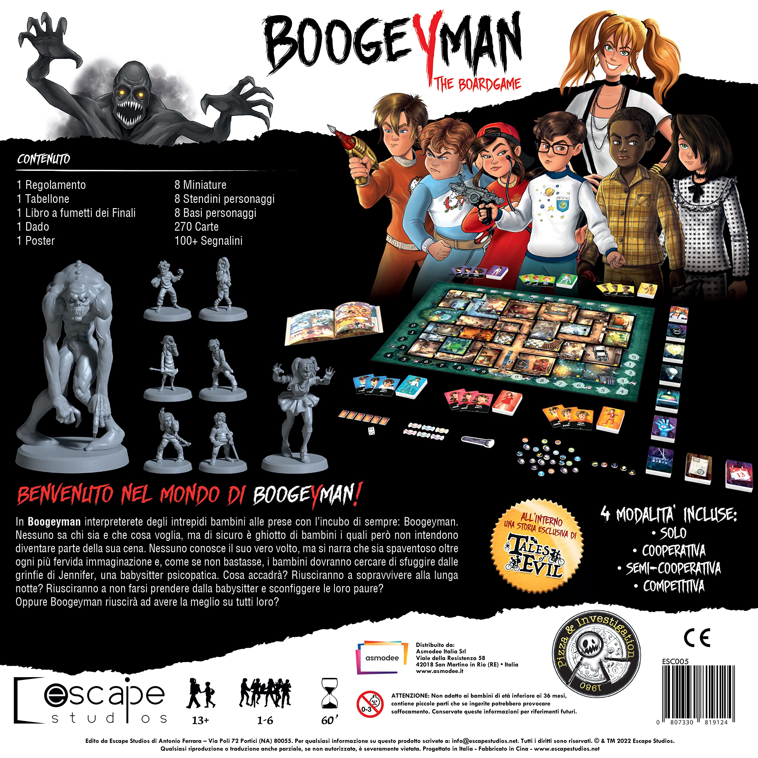 Asmodee - Boogeyman - Gioco da Tavolo, 1-7 Giocatori, 13+ Anni, Edizione in Italiano