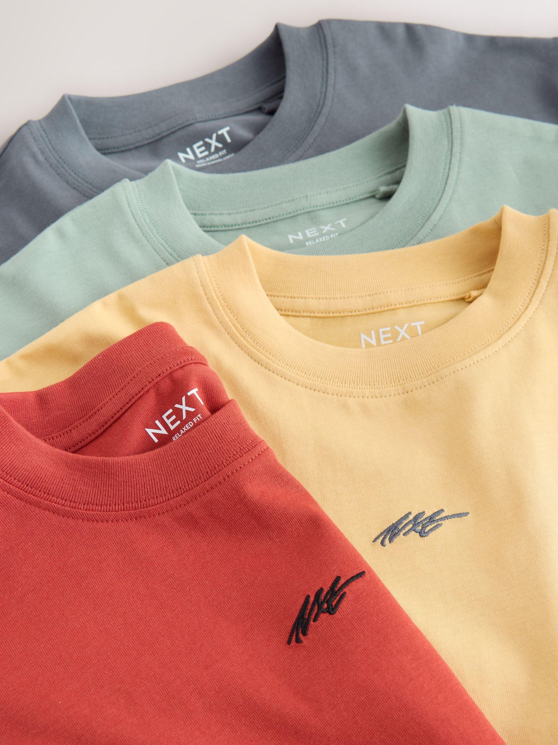 NEXT Jungen T-Shirt mit Grafik und kurzen Ärmeln, 4er-Pack