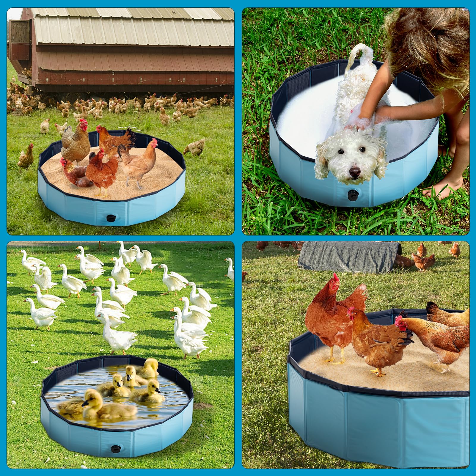 Vasca da bagno per polvere di pollo (80 x 19 cm)