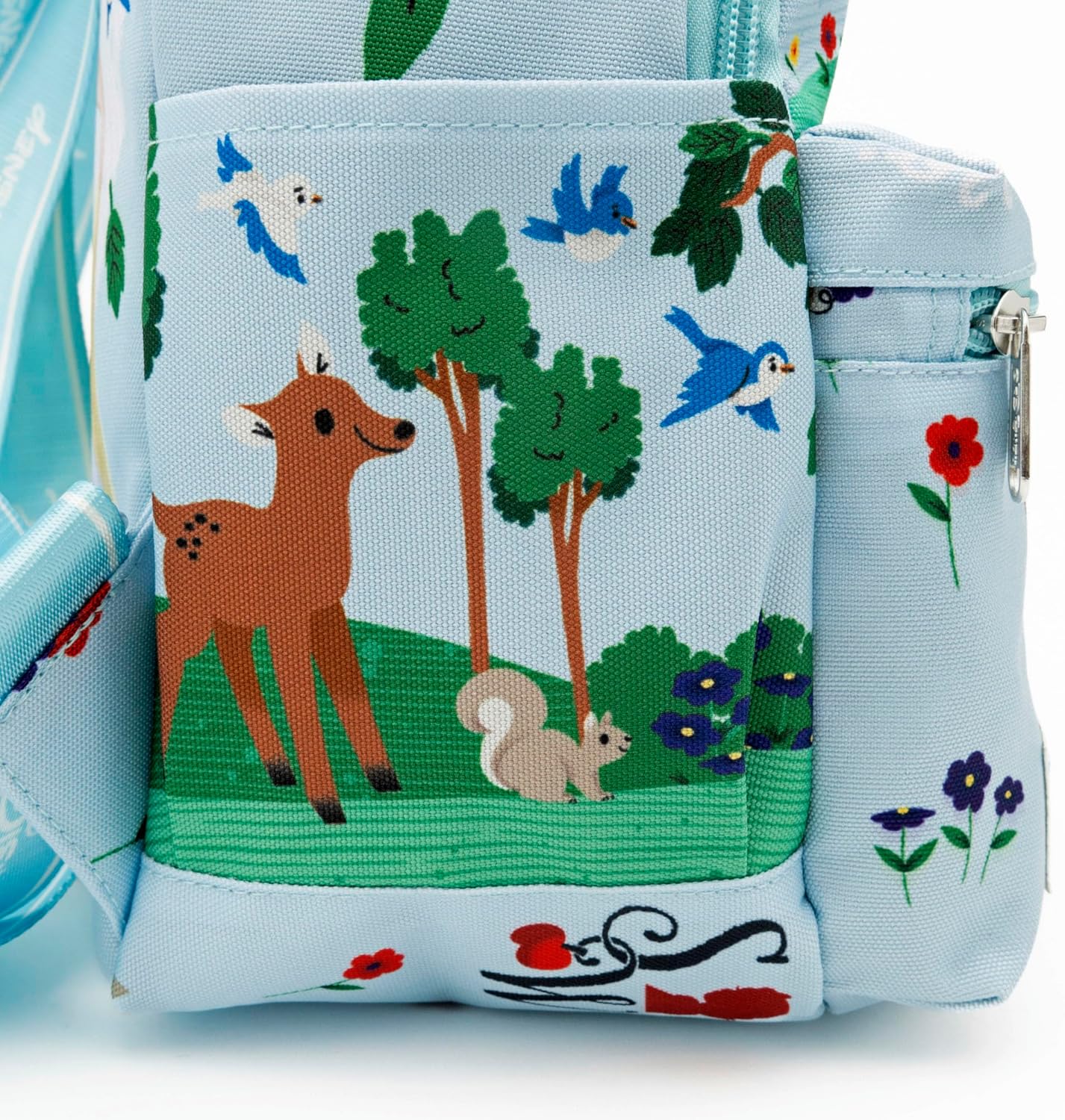 Snow White 13"" Nylon Deluxe Daypack, Blue, A25233 - Image 7