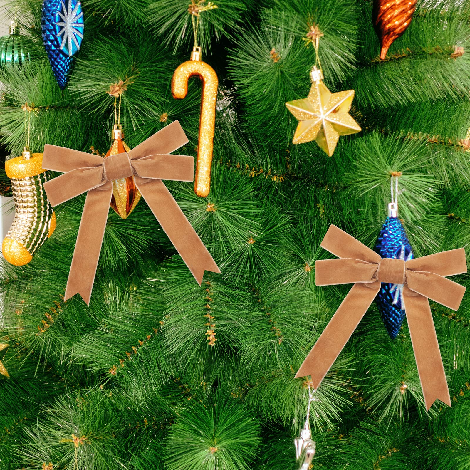 Fiocchi Velluto Per Natale: Decorazioni Eleganti Per Albero E Regali