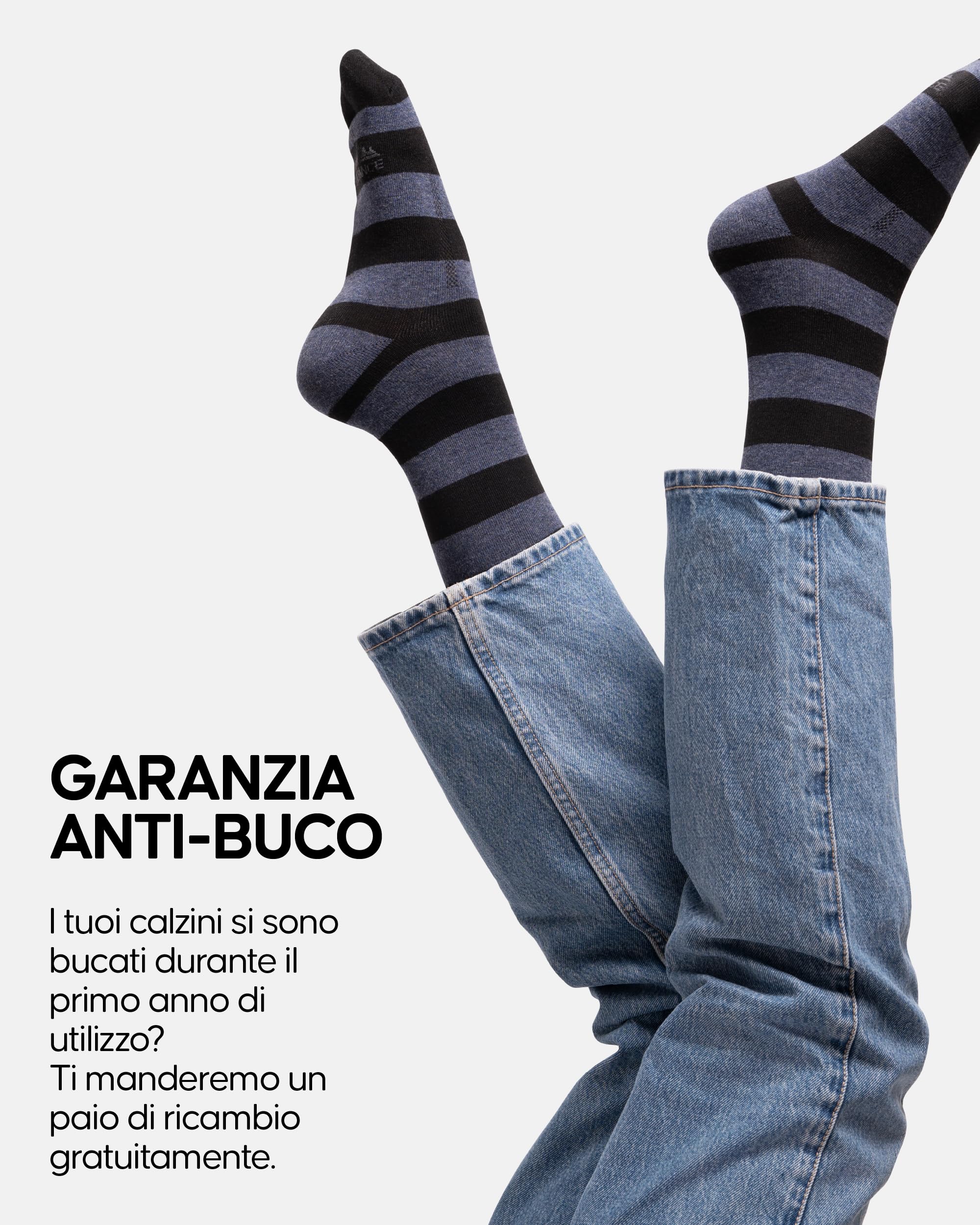 DANISH ENDURANCE Calze Cotone Organico Pregiato, Calzini Morbidi e Traspiranti Uomo e Donna, 6 Paia