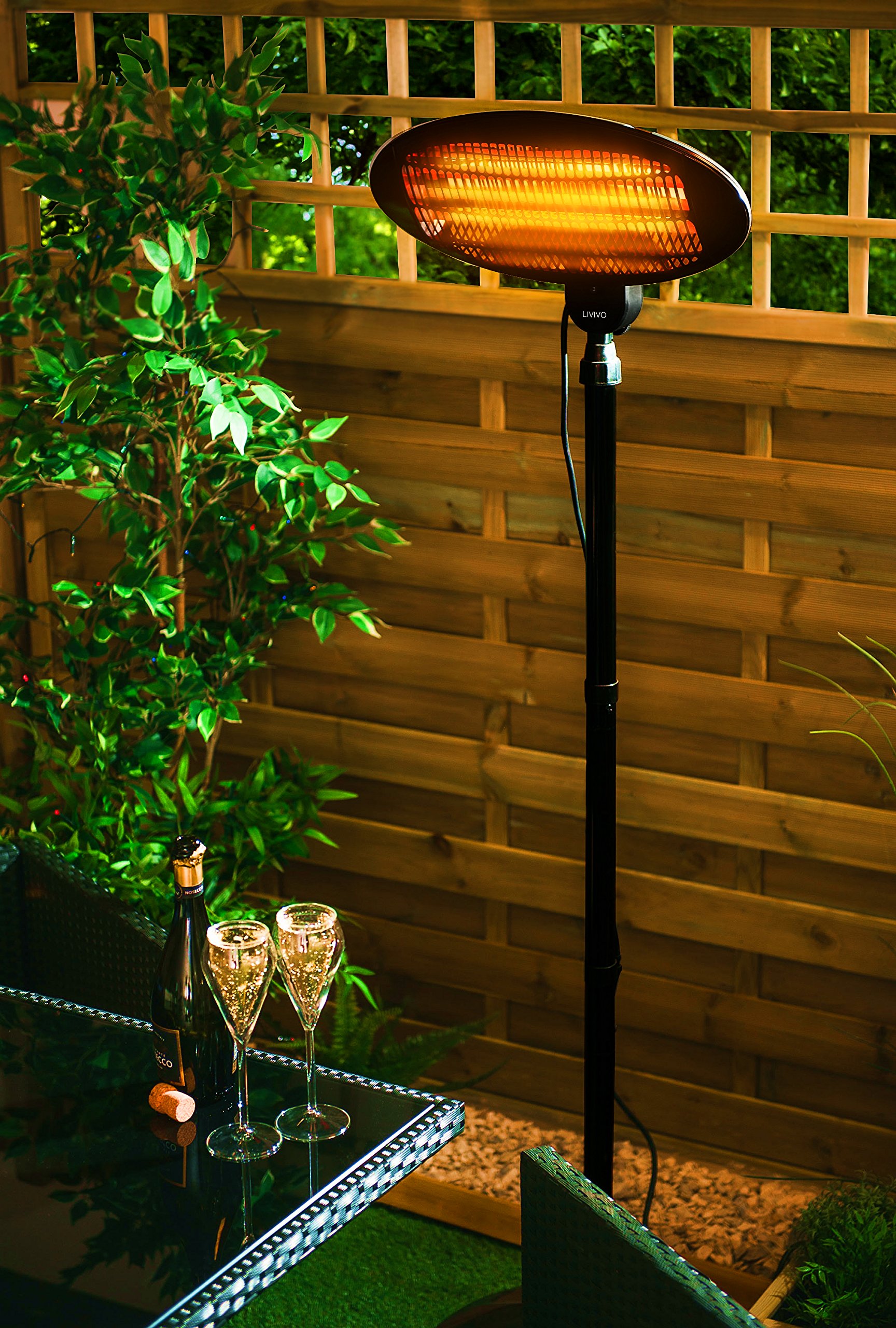 Livivo 2kw Livivo Patio Heater ROVSUN 1500W Outdoor Electric - Main Image