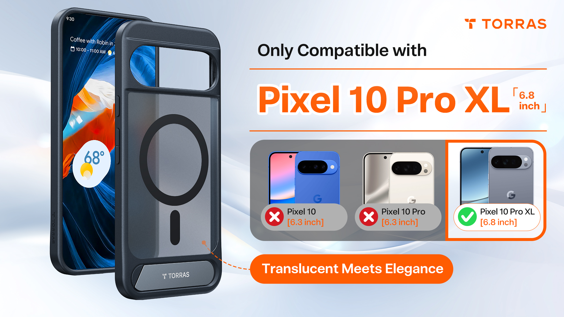 iPhoneアクセサリー GooglePixel10/10Pro TORRAS Ostand Pro TORRAS Torras Ostand Q1 Slim Case for Pixel 10ProXL 10 / 10Pro