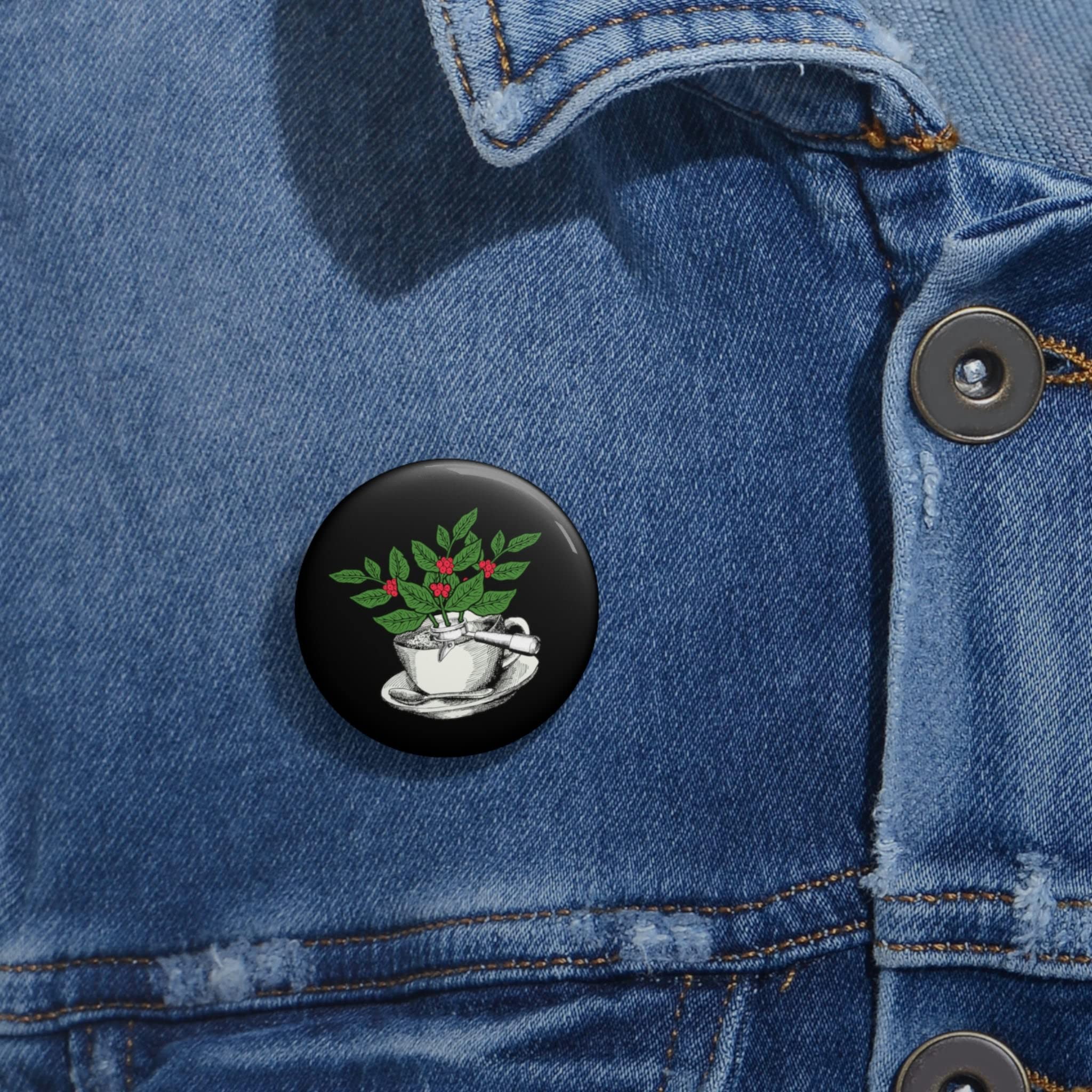 Novelty Pinback cOFFEE