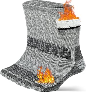 Buttons & Pleats Merino Wool Socks for Men & Women - Thermal Warm Cozy Winter Boot Socks, Itch-Free & Durable