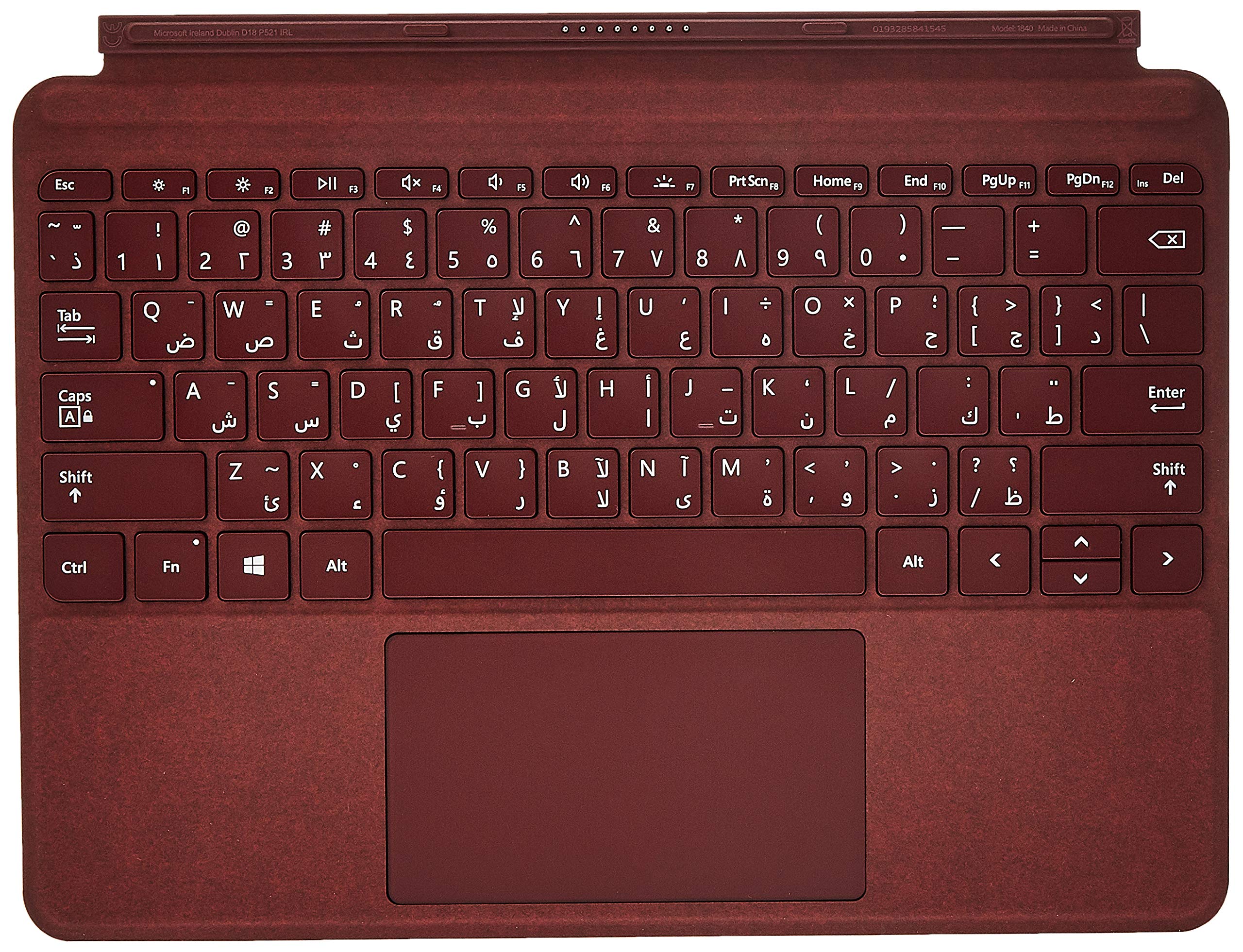 غطاء حماية لجهاز مايكروسوفت سرفيس جو لوحة المفاتيح الإنجليزية والعربية Kcs 00054 Amazon Ae