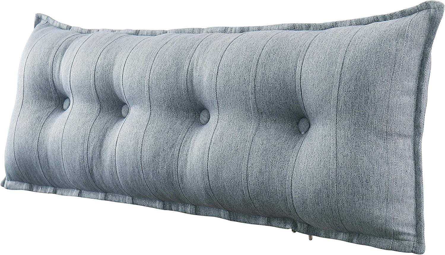 WOWMAX Rectangular Headboard Pillow Bolster Pillow for Bed