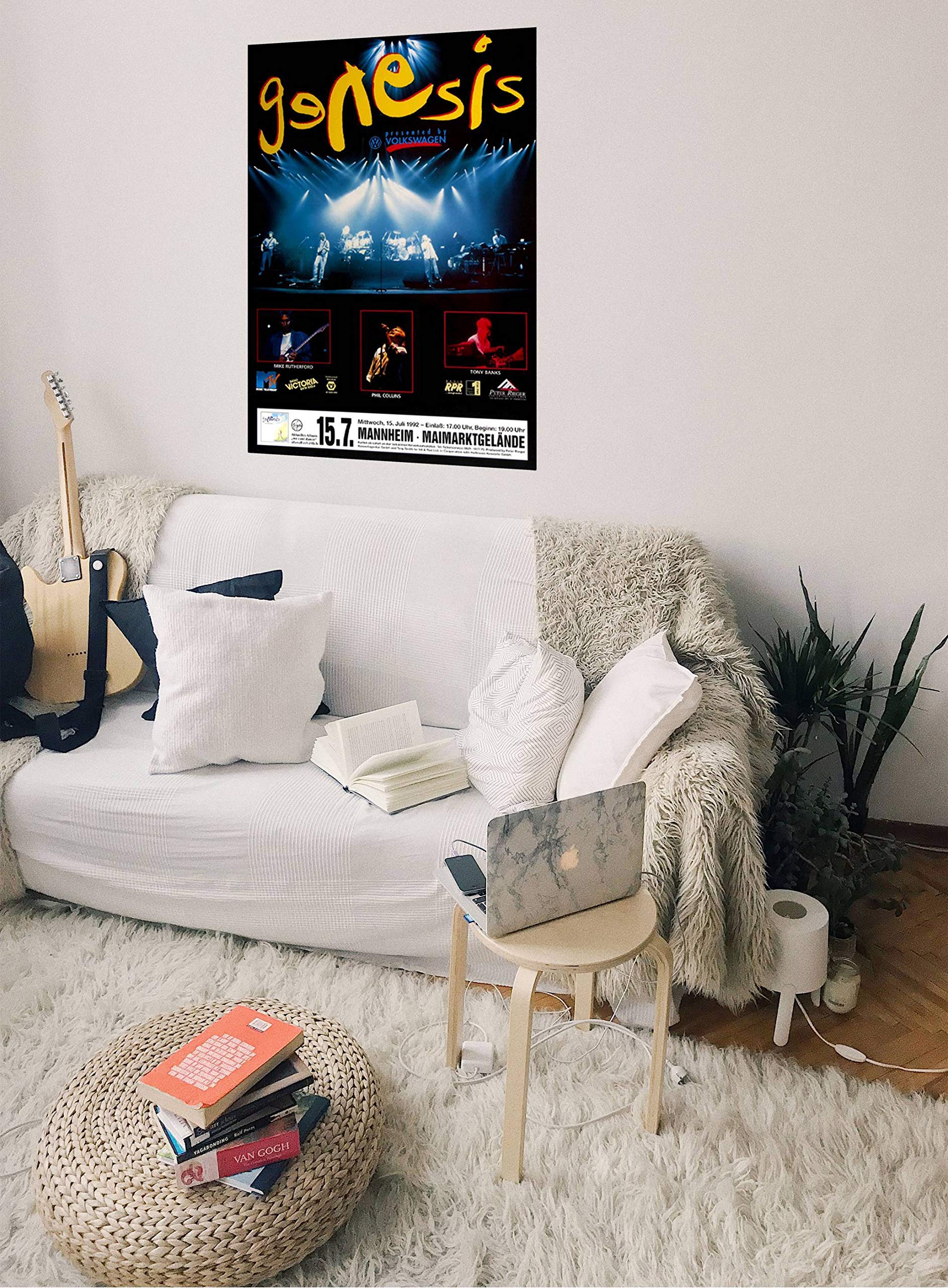 Genesis - Turn It On Again, Mannheim 1992 » Konzertplakat/Premium Poster | Live Konzert Veranstaltung | DIN A1 «