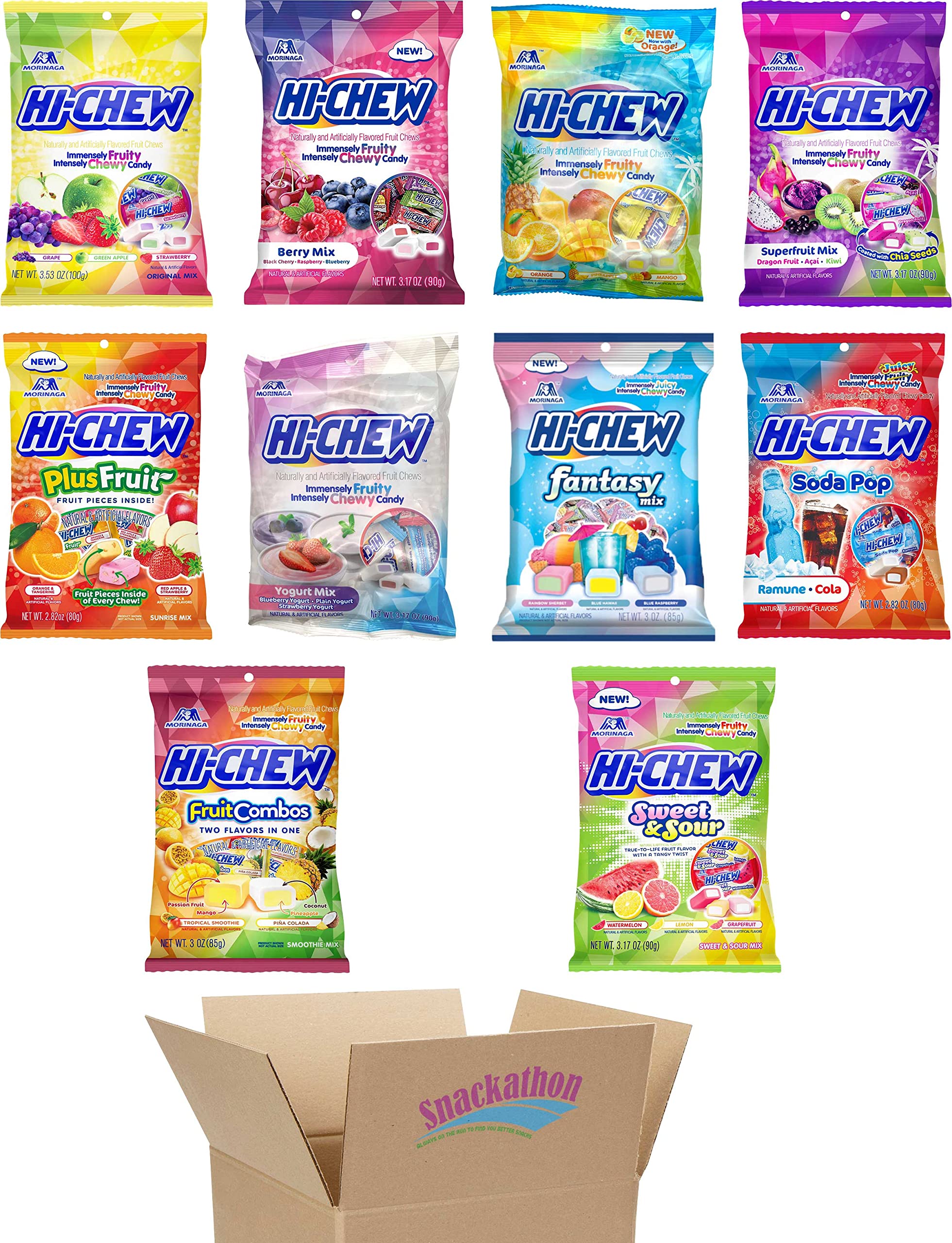 Buy Hi Chew 10 Variety Pack (Original, PlusFruit, Combos, Tropical