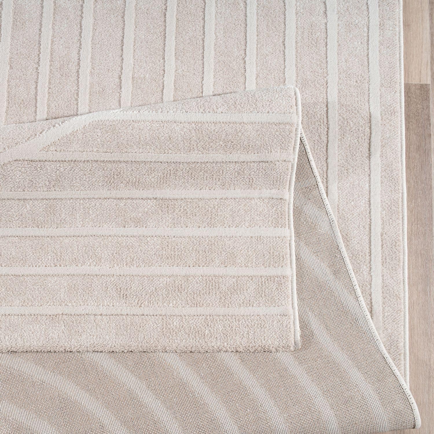 TT Home Tapis Salon Salle À Manger Poil Court Style Boho Scandinave Design Moderne Uni Optique Géométrique Arc-en-Ciel, Dimension:160x220 cm