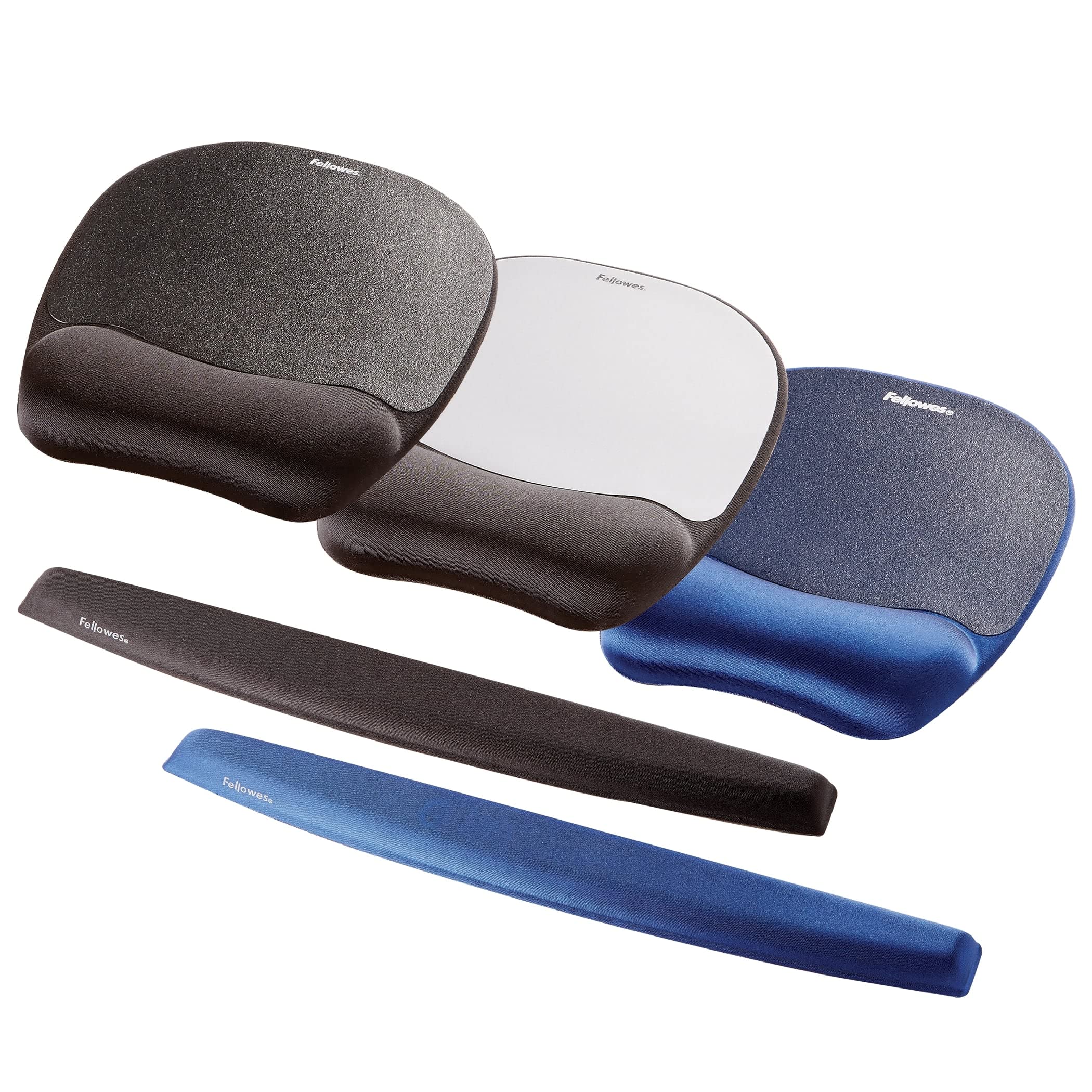 Fellowes Tappetino Mouse Memory Foam con Poggiapolsi Grigio