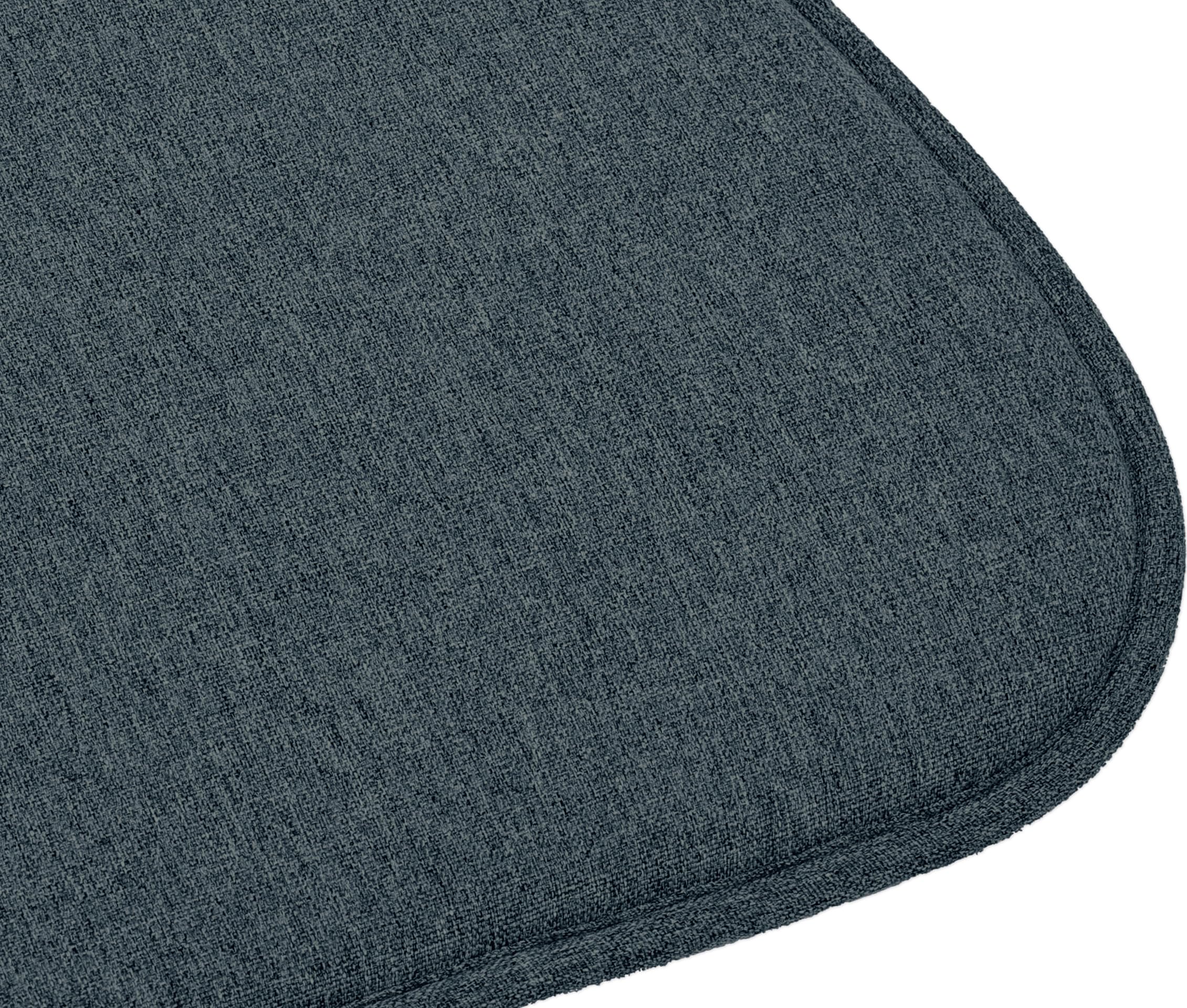 Cuscini Antiscivolo per Sedie 41x39 cm Set di 2 Nero