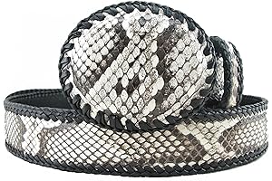 Genuine Python Snake Skin Leather Handmade Cowboy Dress Belt 46"