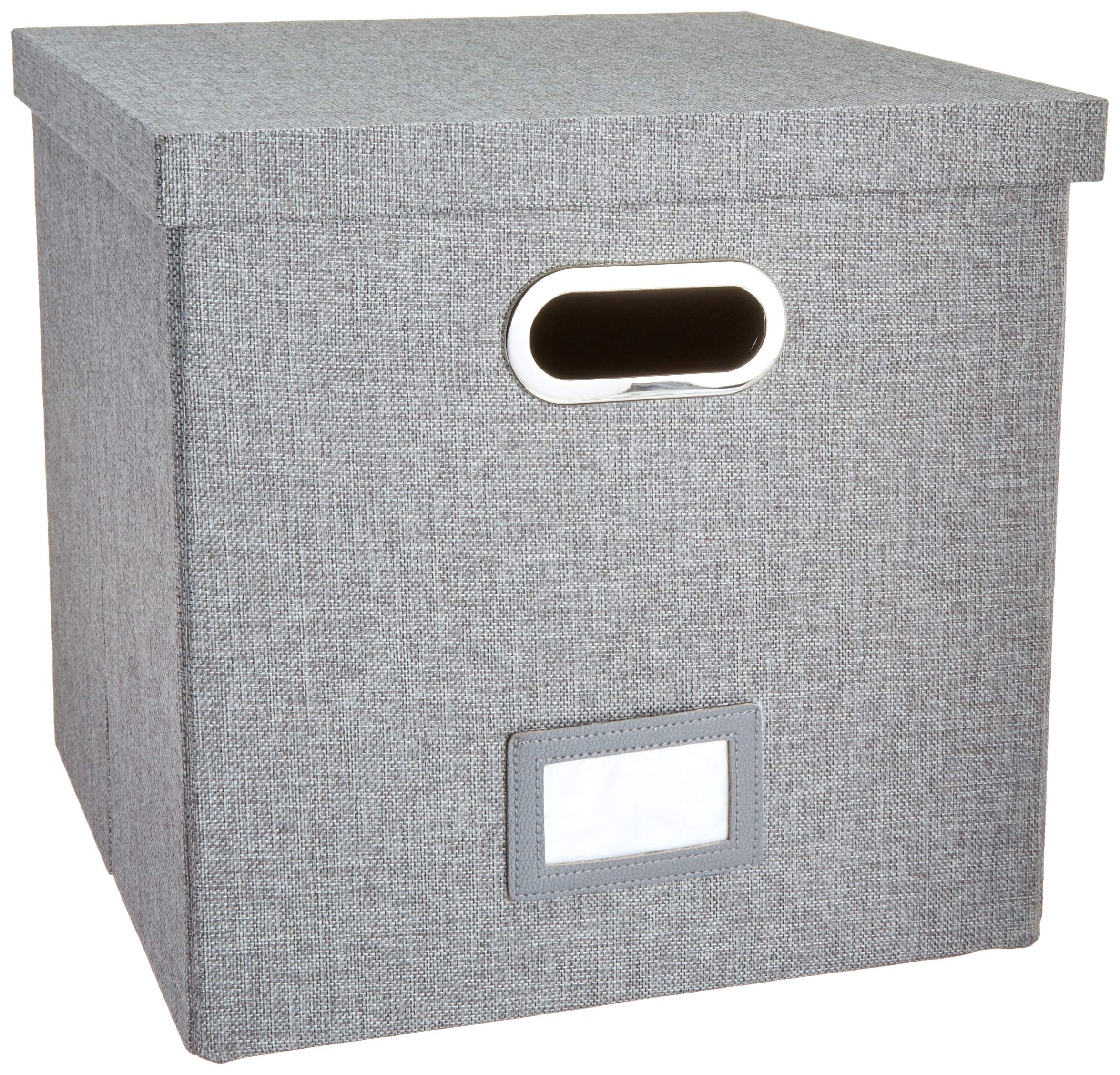 LavaRock Vinyl Record Storage Box - Strong and Stylish LP Holder for 50+ Single Records - Sturdy Crate to Protect Your Precious Album Collection