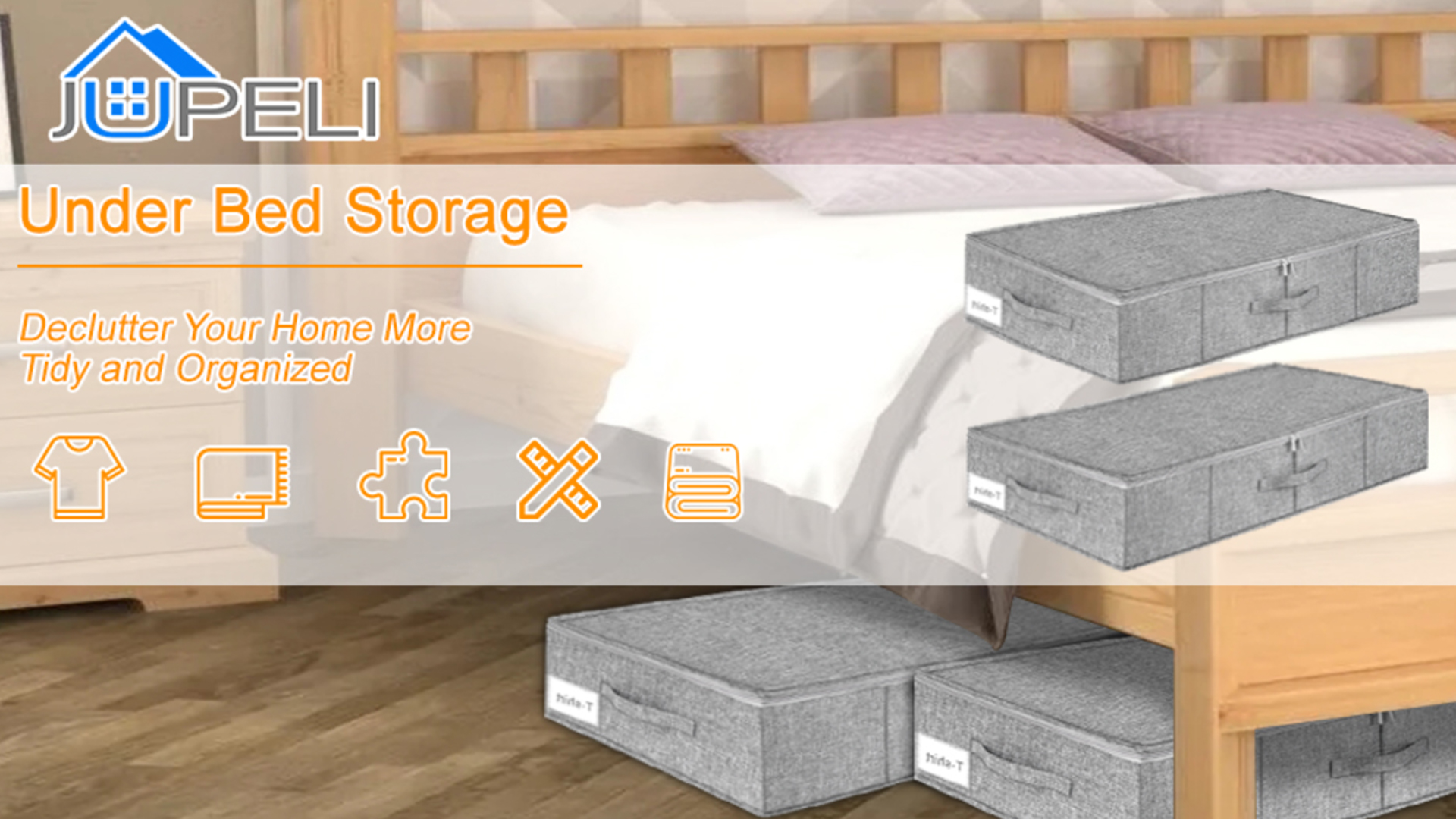 Scatole Portaoggetti 28L,Cubo Portaoggetti Pieghevole in Tessuto 50X28.5X20Cm Se 744110236798