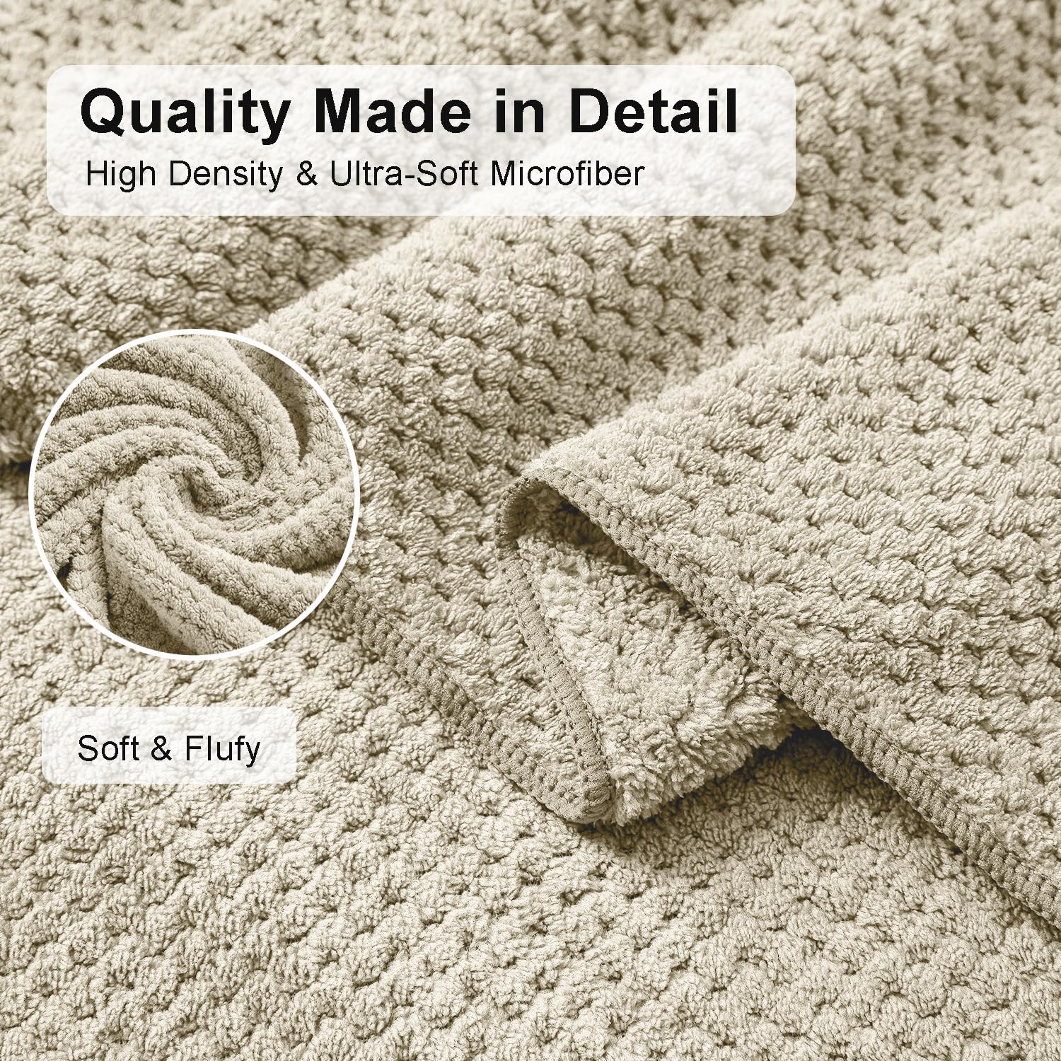 Amazon.com: 8 Piece Large Camel Family Bath Towel Set-2 Oversized