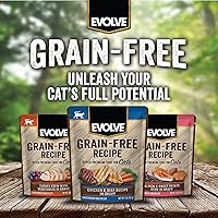 Vista 5 de Evolve Receta de pollo y carne de res sin granos en salsa húmeda para gatos 3 oz - 24 pk