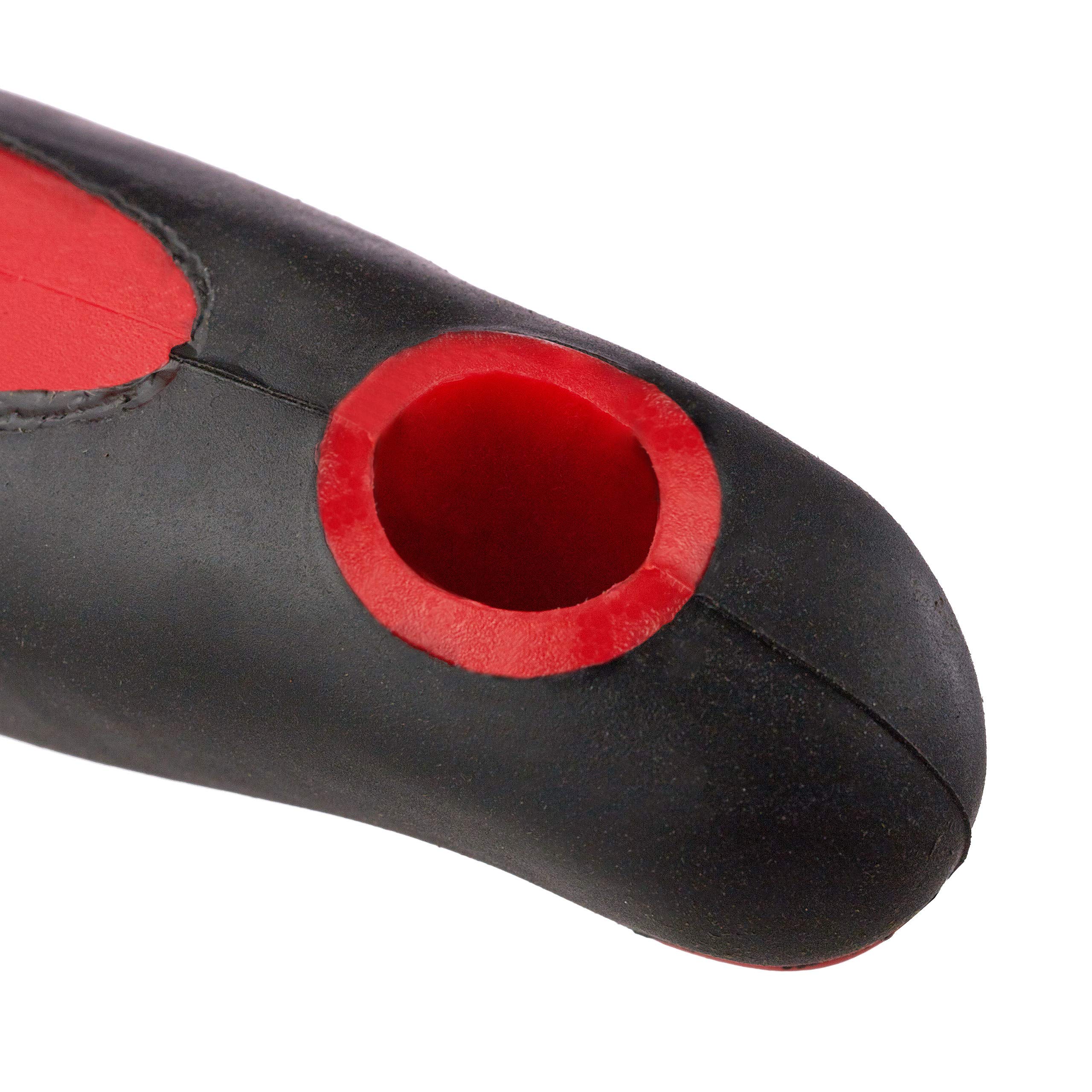 Relaxdays Weeder, wyrywacz do roślin do skutecznego usuwania chwastów, ergonomiczny uchwyt, długość: 37,5 cm, czarno-czerwony