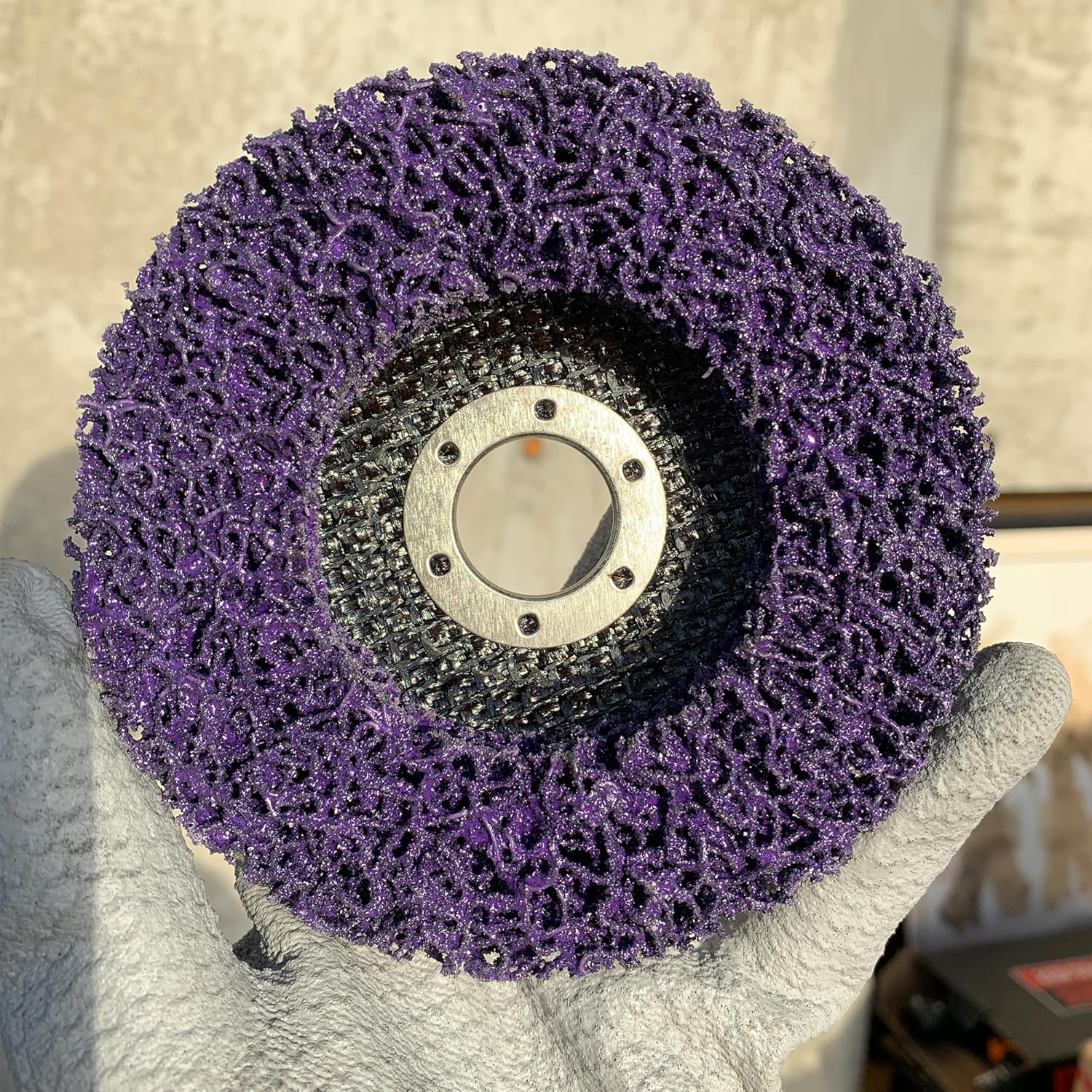 5 PCS Strip Discs 4" x 5/8" Stripping Wheel for Angle Grinder, Industrial Silicon Carbide Abrasive Wheel for Clean and Remove Paint Coating Rust Welds Oxidation