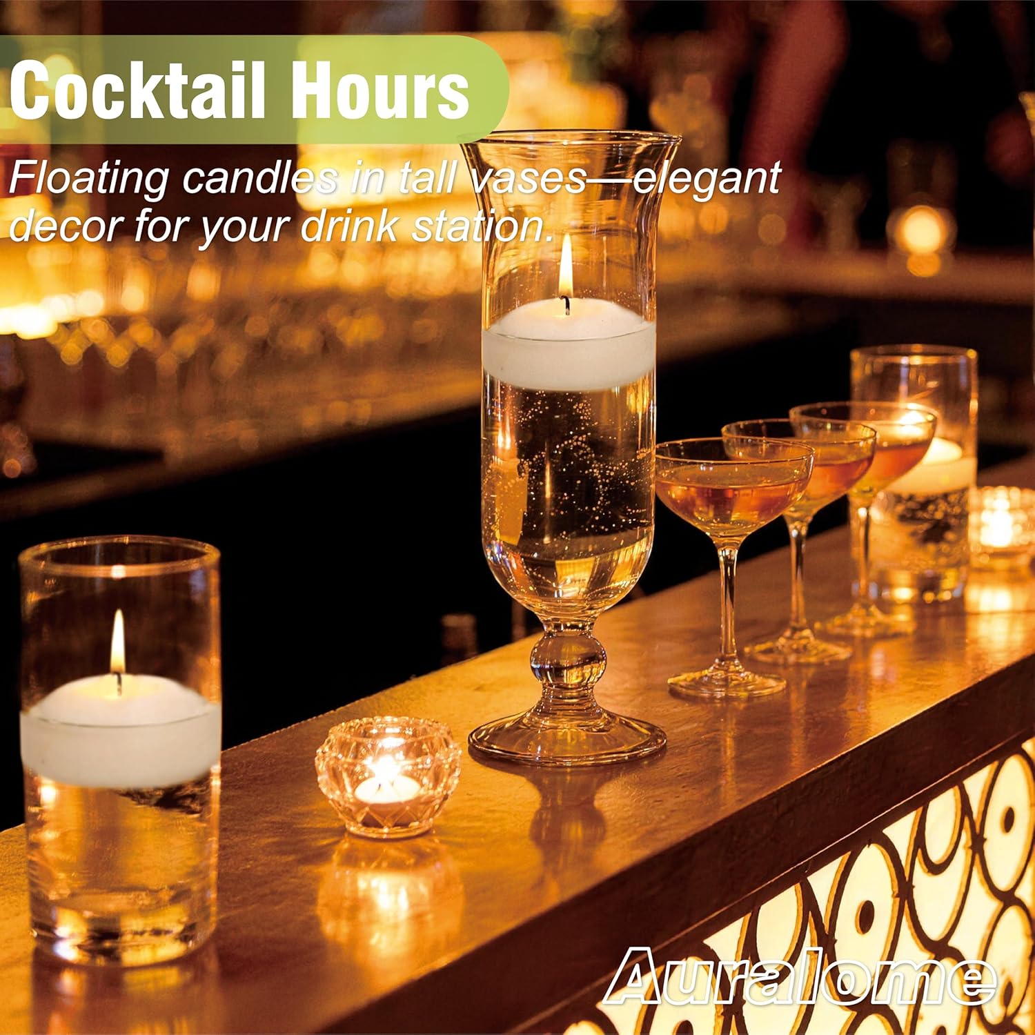 White Floating Candles 3-Inch - 36 Pack Water Floating Candle Long Burning Candle Set Unscented Candles Floating for Centerpieces Wedding Dinner Thanksgiving Party Home Decor