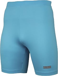 Rhino Base Layer Short Adult - Unisex Sport Compression Fit Performance Shorts Light Blue XSmall