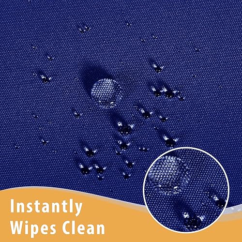 Miniatura 4 de Obstal Paquete de 2 manteles para mesas rectangulares de 6 pies, resistente al agua, lavable, de poliéster, protector para bodas, banquetes y ferias