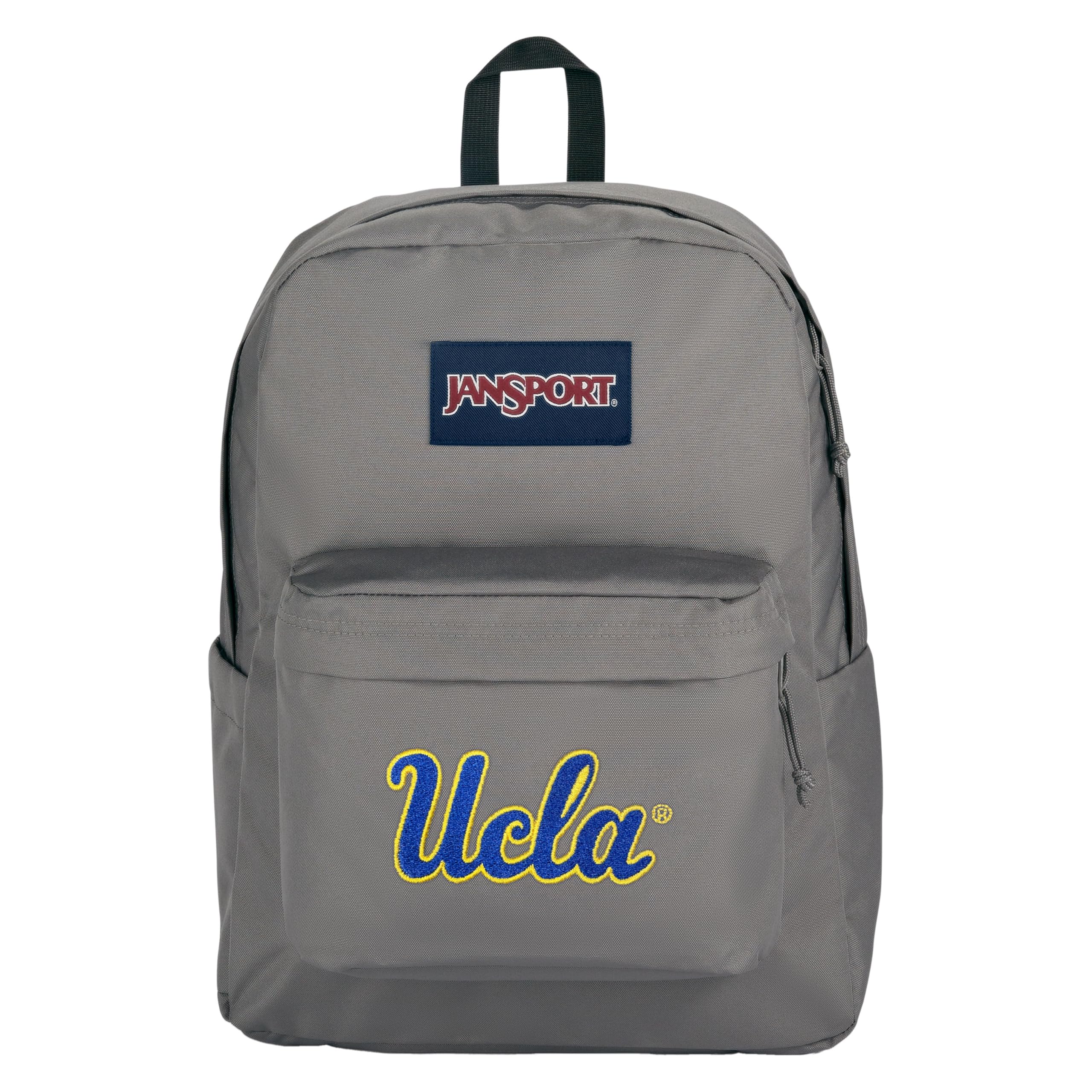 JanSport NCAA Officially Licensed Backpack, UCLA Bruins, Superbreak Plus with Padded 15'' Laptop Sleeve, Spacious Computer Bag for Men &amp; Women, Durable Daypack with Bottle Pocket, Graphite Grey