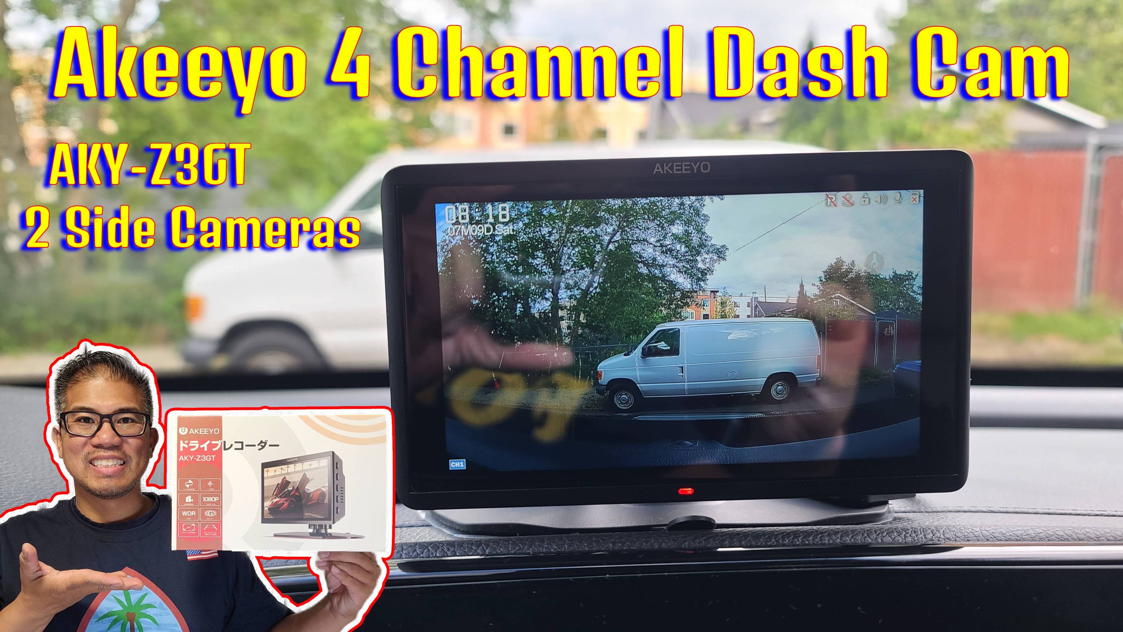 Watch Akeeyo 4 Channel Dashcam AKY-Z3GT on Amazon Live