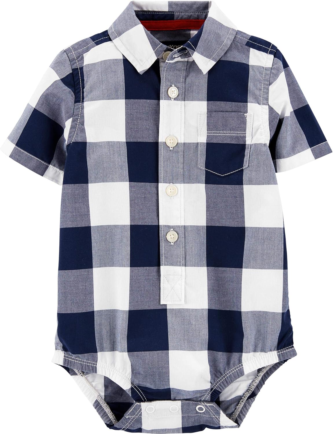 buffalo check baby onesie