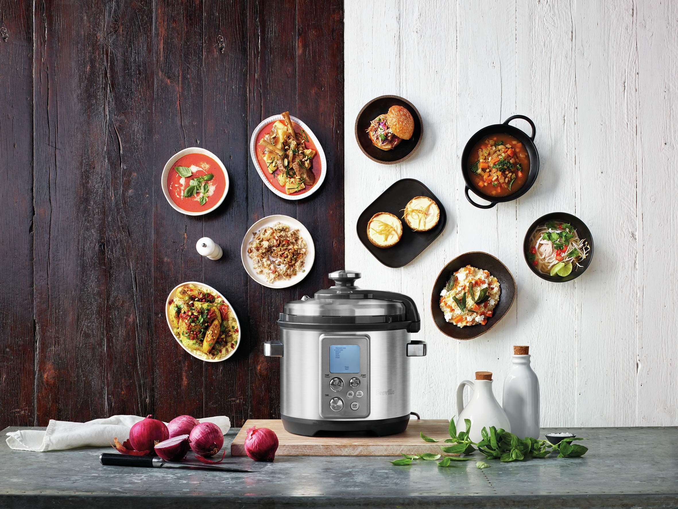 Sage - The Fast Slow Pro - Cuocere a Pressione, Cuocere a Fuoco Lento, Saltare, Cuocere a Vapore, Stufare, Fare il Risotto, Acciaio Inox Spazzolato