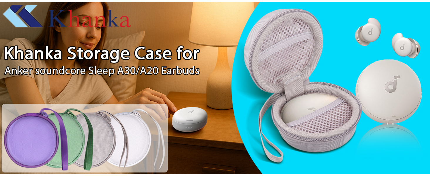 Amazon.com: khanka for Anker Soundcore Sleep A30 A20 Earbuds