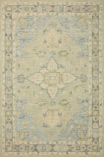 Loloi Julian mar verde y Spa Runner 2ft. 6in. x 7ft. 6en. Alfombra