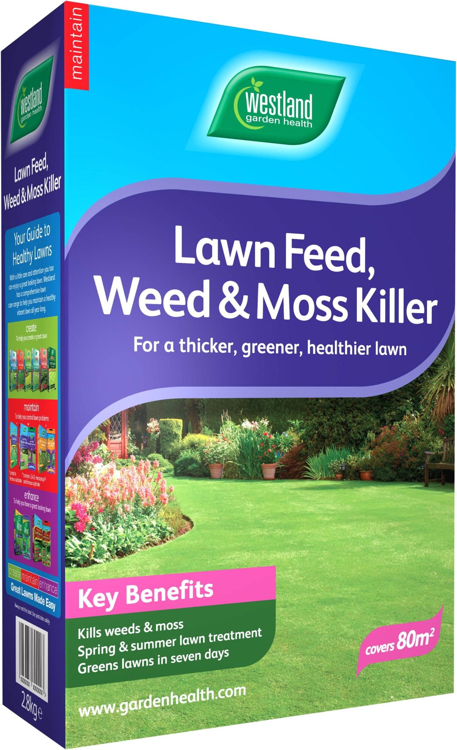 Westland 80M2 Lawn Feed Weed and Moss Killer