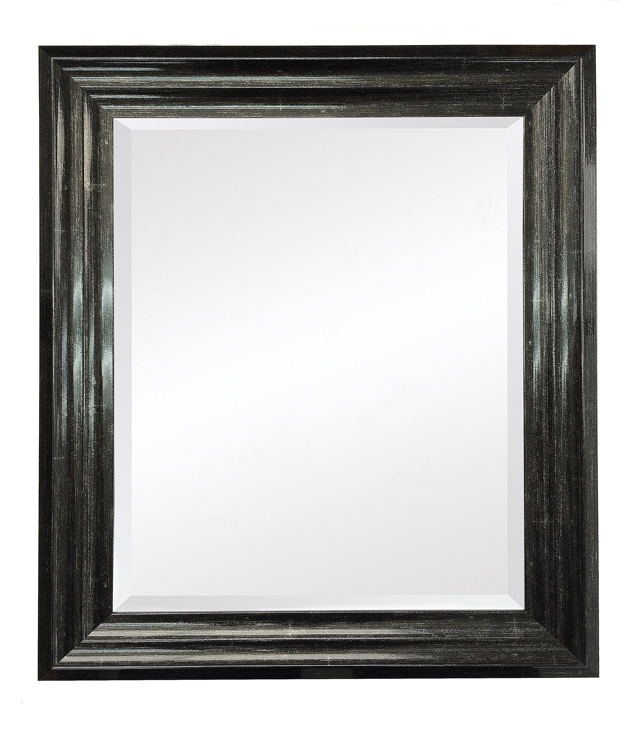 Gravier pour miroir, Plastique, Noir vieilli, 30" x 20" Plain