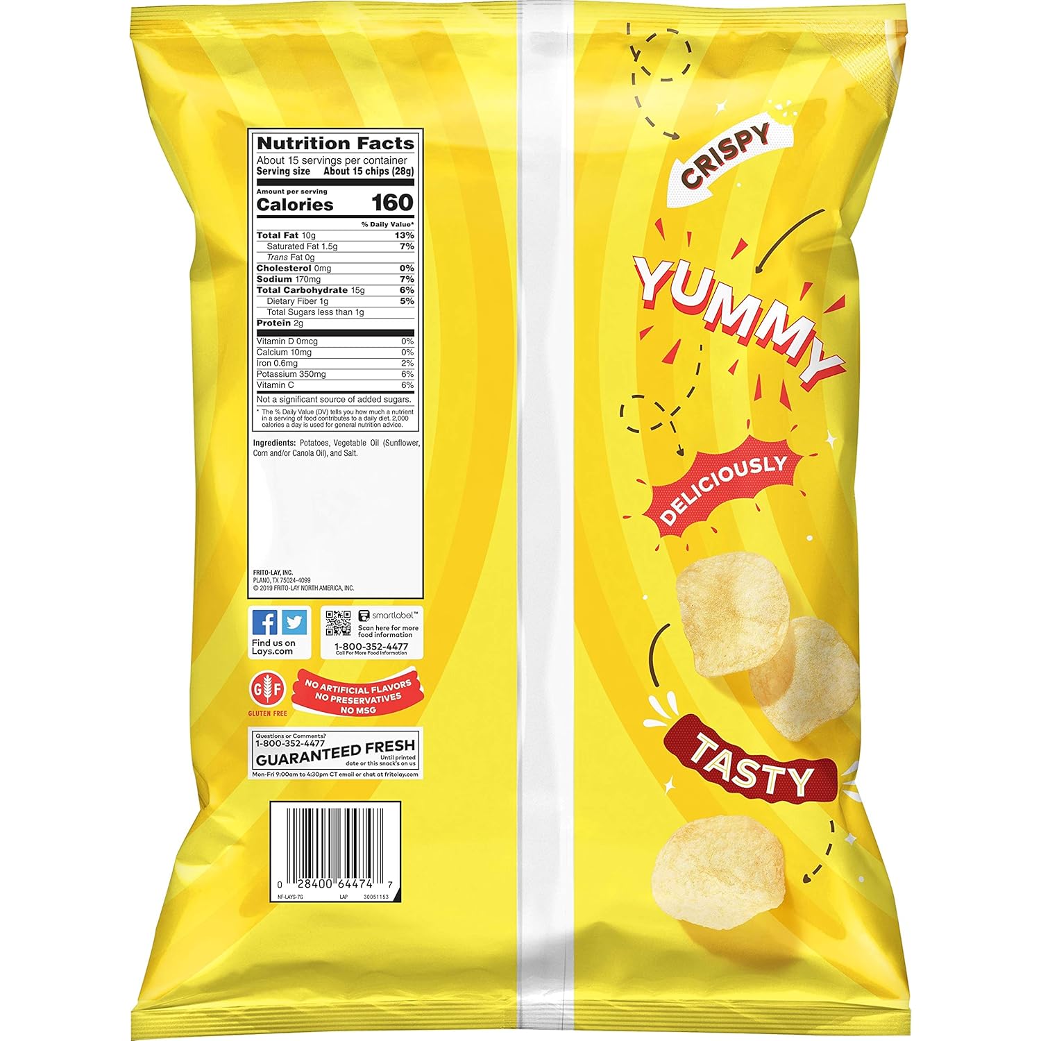 Lay's Classic Potato Chips, Party Size! (15.25 Ounce)