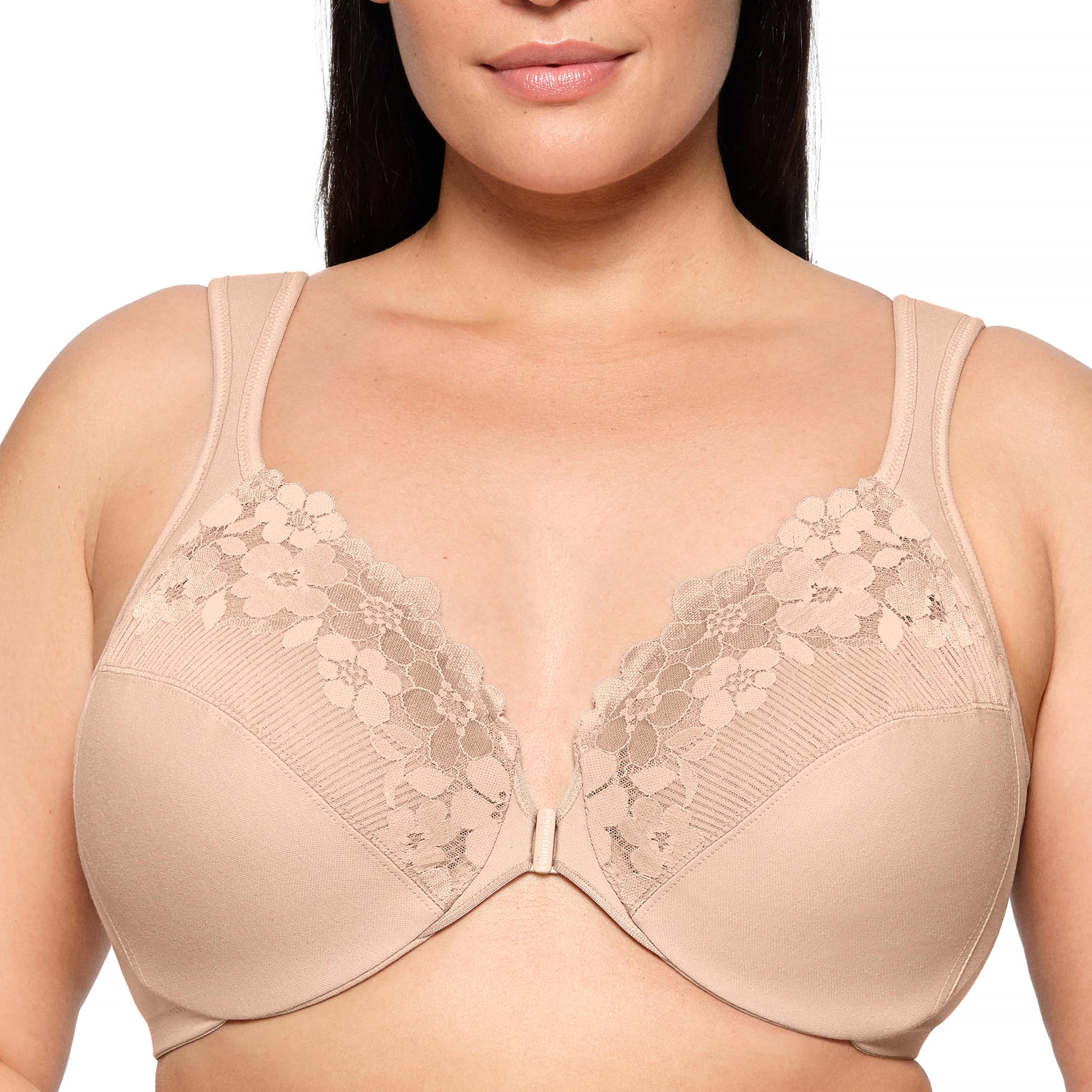 Glamorise Plunge Bra Mujer, Carne, 90B