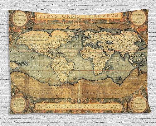 Miniatura 129 de Ambesonne Tapiz de fiesta de los años 70, caja retro en arte pop, música de baile, composición colorida impresa, para colgar en la pared para