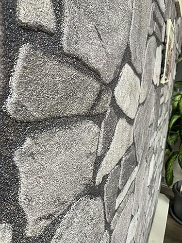 Miniatura 6 de Dundee Deco Paneles de pared 3D  Revestimiento de pared gris carbón ceniza piedra aspecto piedra revestimiento revestimiento de espuma de