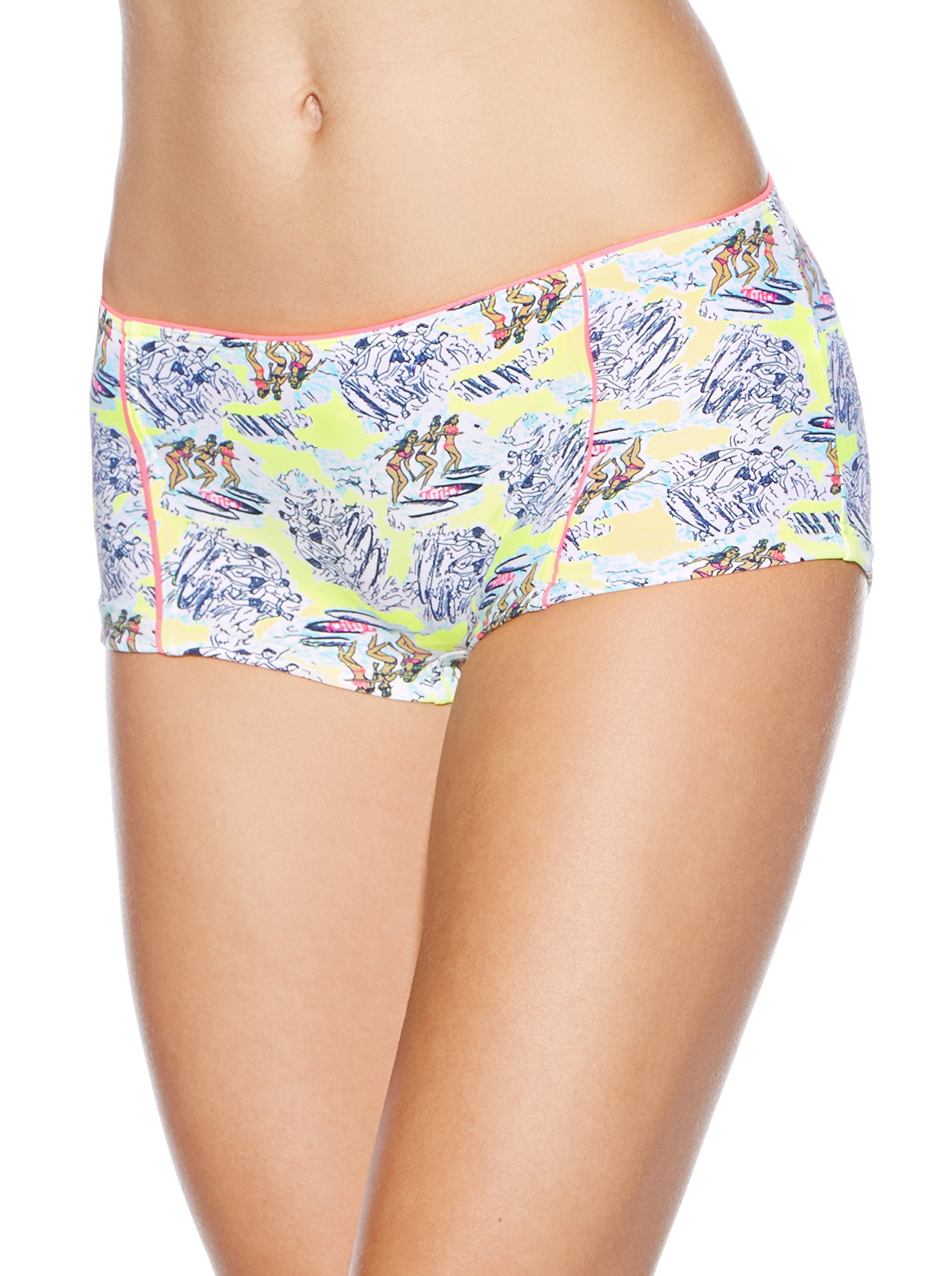 Juicy Couture Women's Surfer Girl Boy Short Bikini Bottom