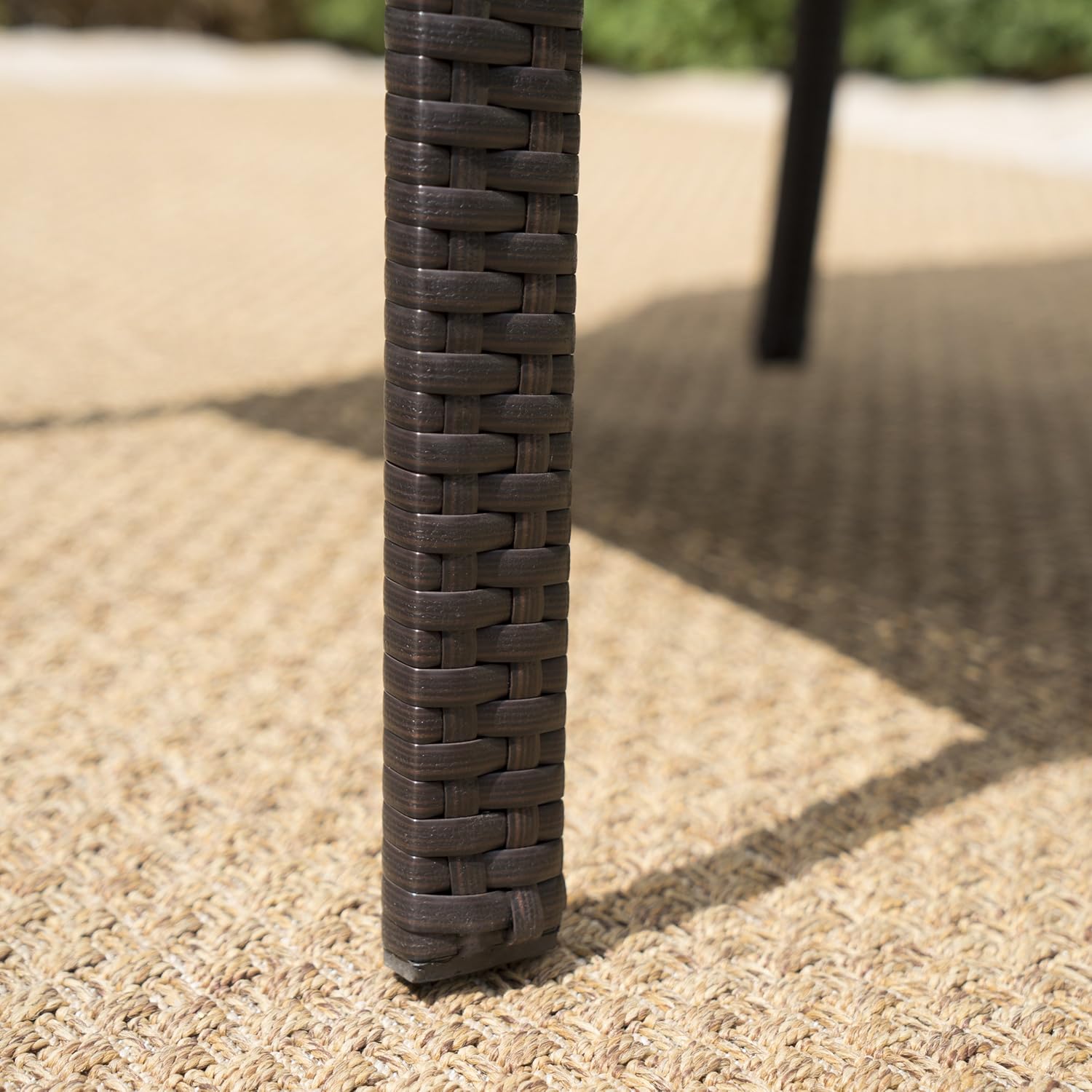 Christopher Knight Home Patterson Outdoor Wicker Dining Set, 5-Pcs Set, Multibrown