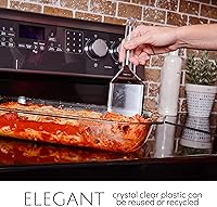 Vista 6 de Plasticpro Espátula desechable de plástico para servir, utensilios de servicio duraderos y resistentes, transparentes, paquete de 4