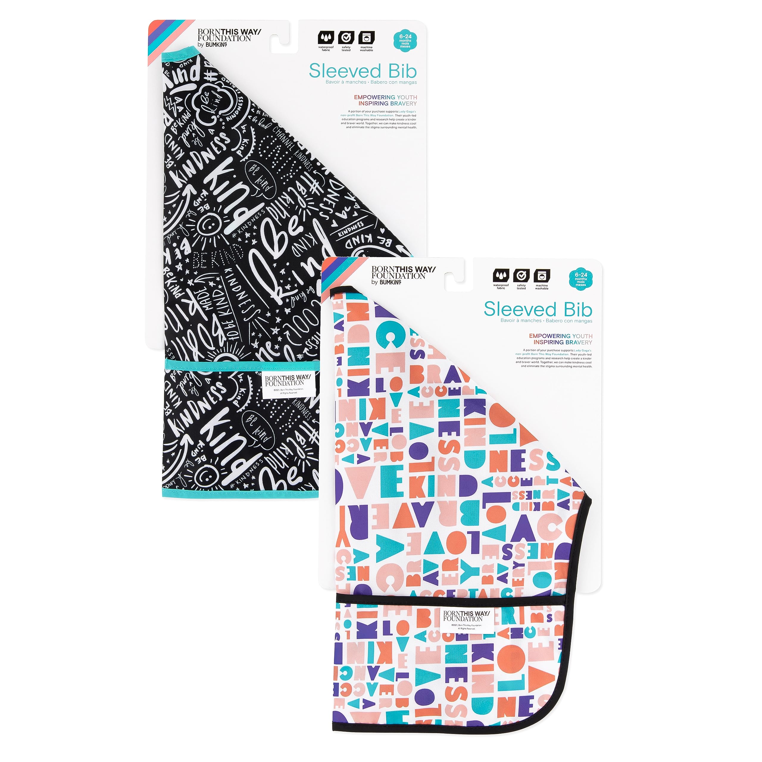 Bumkins Disney Babero impermeable con mangas