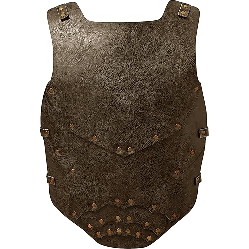 Medieval Chest Armor Viking Leather Breastplate Adjustable Armor for Men and Women for LARP Halloween Cosplay Party
