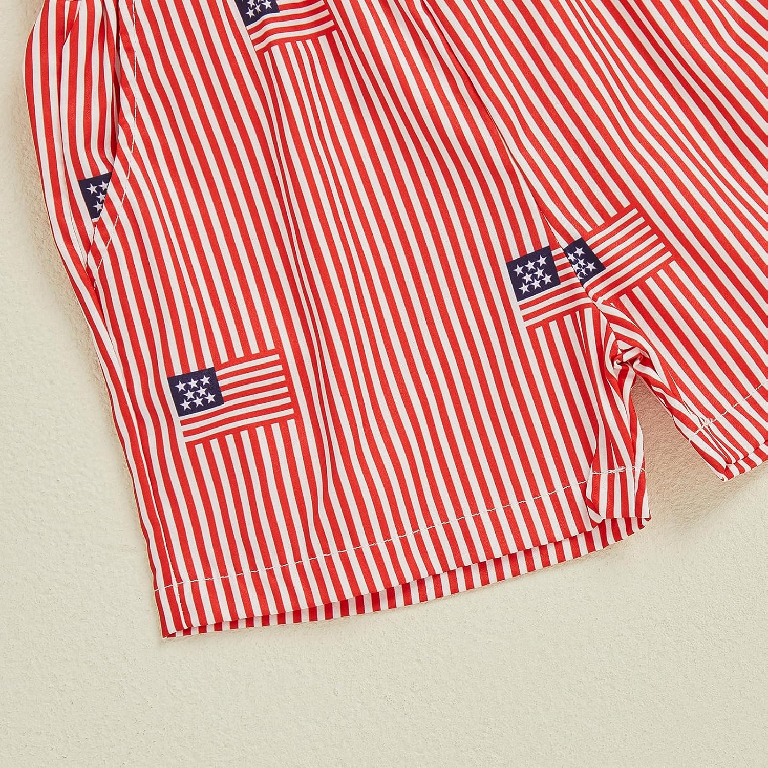 4th of July Toddler Baby Boy Clothes American Flag Ice Cream Embroidery Short Sleeve T Shirt Plaid Shorts 2Pcs Clothes - Image 9