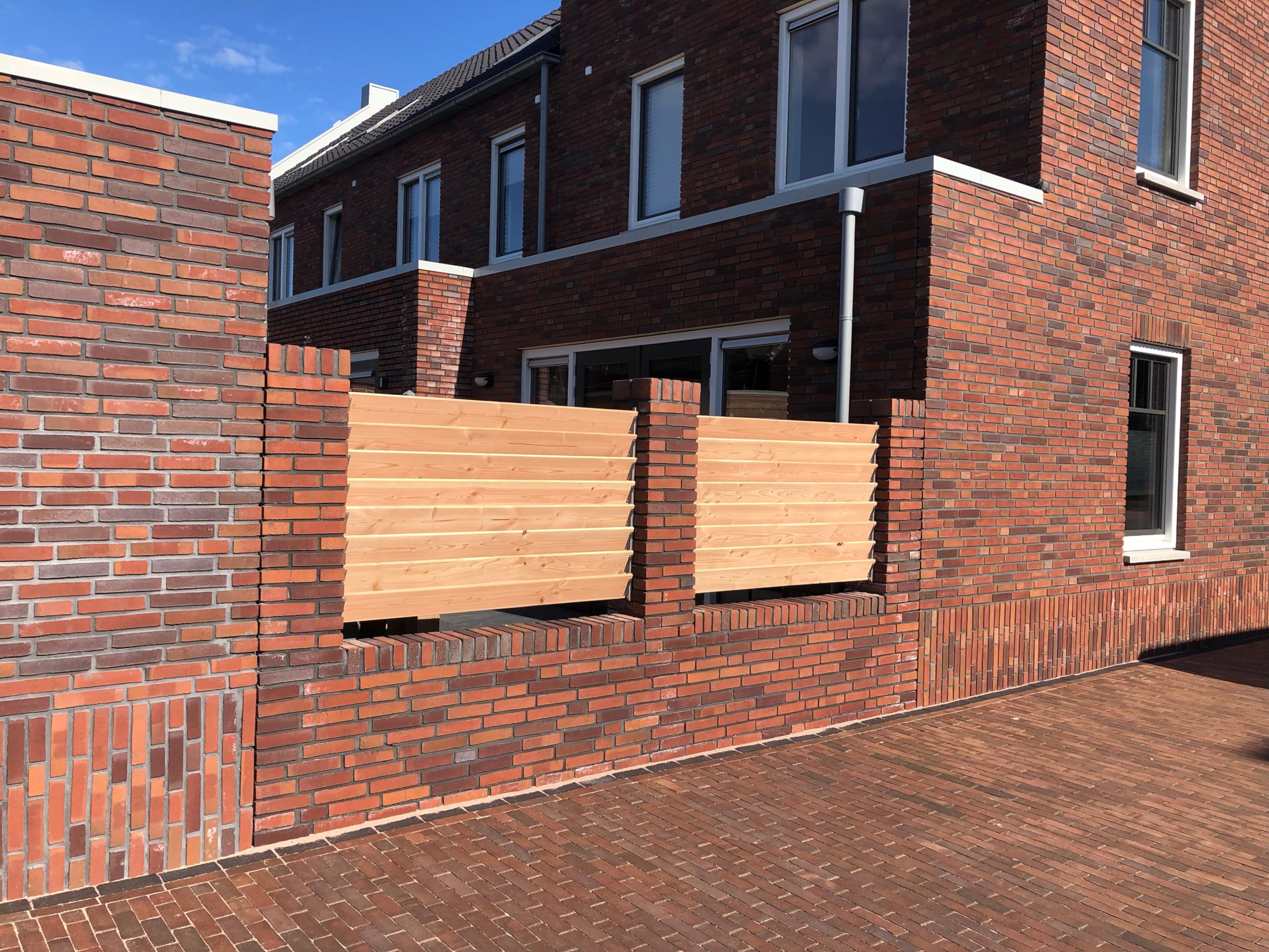 Wovar Flex Fence Edelstahlschienen drehbare Lamellen 165 cm - Pro Set 2 Stück