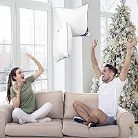 Vista 33 de Utopia Bedding Rellenos de Almohada Decorativa (Paquete de 4, Blanco), 20 x 20 Pulgadas Almohadas Decorativas de Interior para Sofá, Cama, Diván