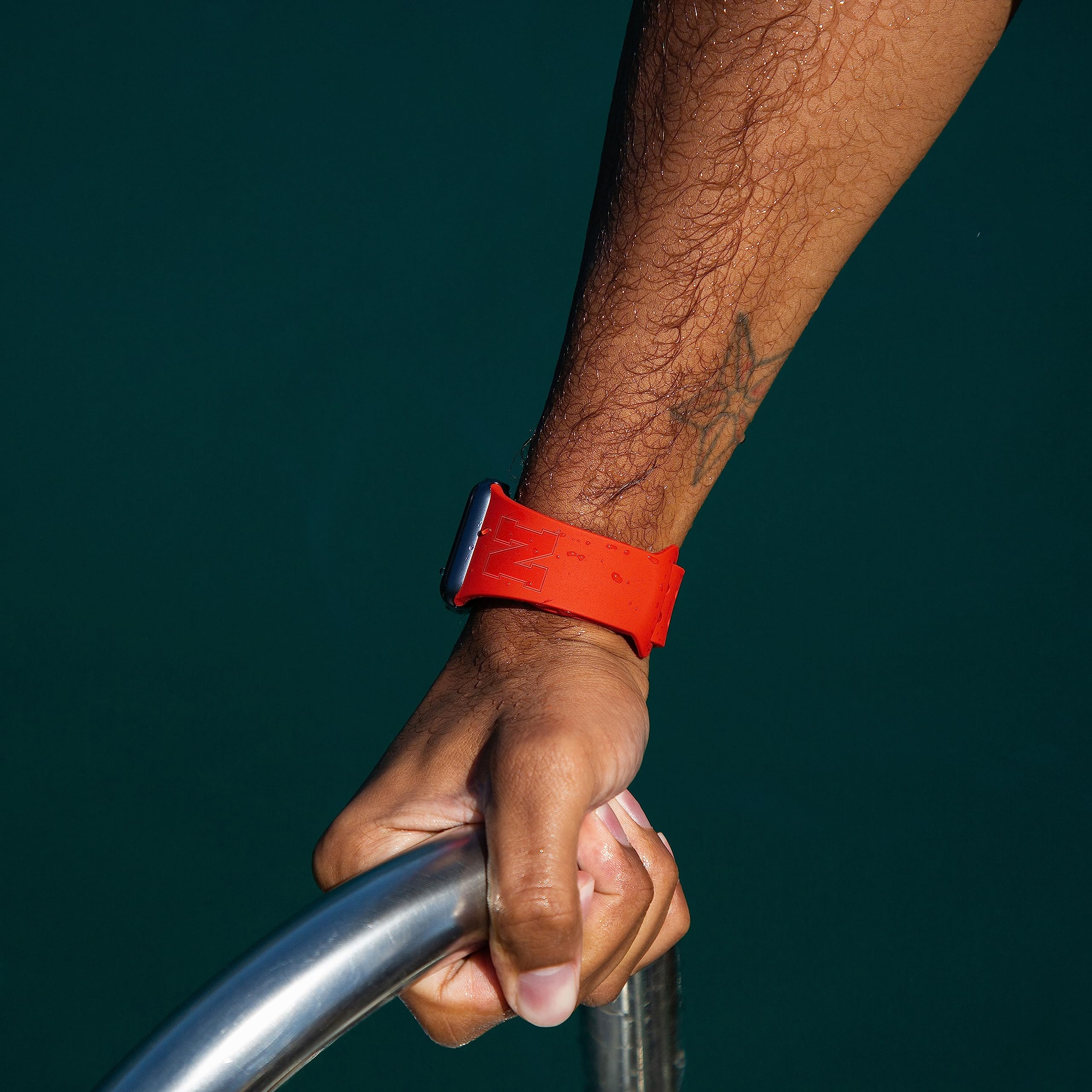 Affinity Bands Nebraska Huskers Engraved Silicone Combo Package Compatible with Apple Watch and AirPods Gen 3 (38/40/41mm Red)