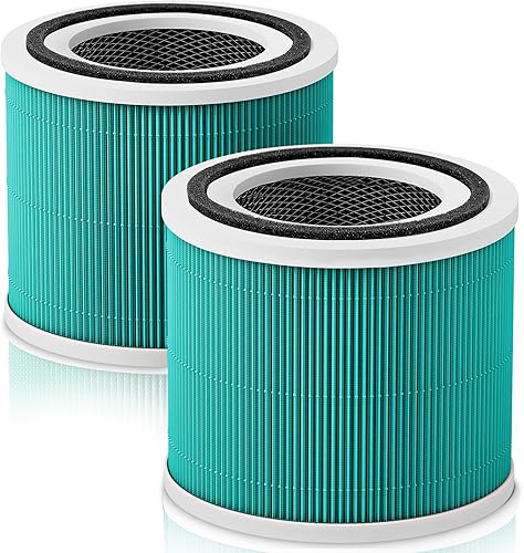 Paquete de 2 filtros de repuesto Core 300 True HEPA para purificador de aire LEVOIT Core 300 y Core 300S VortexAir, repuesto de filtro HEPA