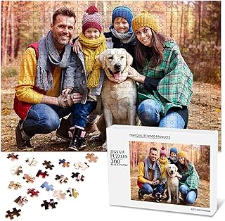 Comprar Easycosy Puzzle Personalizado con Foto, 300/500/1000 Piezas, Impresión HD para Adultos Familias Puzzles Personalizados con Foto y Texto, Regalo de Cumpleaños Boda Aniversario (Horizontal/Vertical)